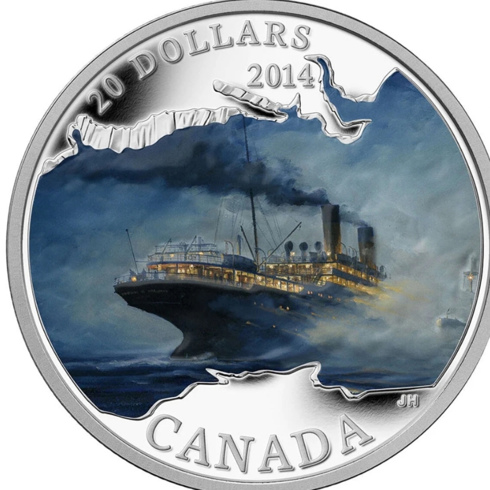 2014 RCM $20 Lost Ships in Canadian Waters: R.M.S. Empress of Ireland